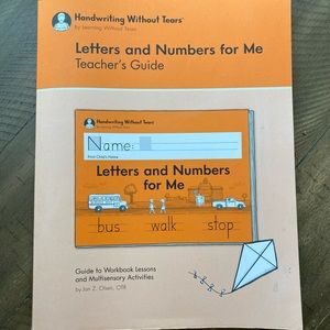 Handwriting Without Tears Letters and numbers for me teachers guide kindergarten
